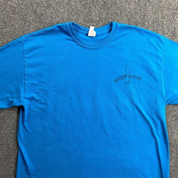 Beerwisdon Shirt Men's Extra Large Blue‎ Graphic Savannah Georgia Cotton Gildan - Picture 4 of 9